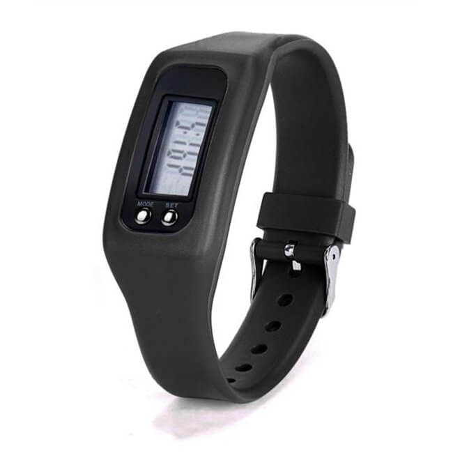 Aktivitetsarmband fitnessarmband för en aktiv livsstil (svart)