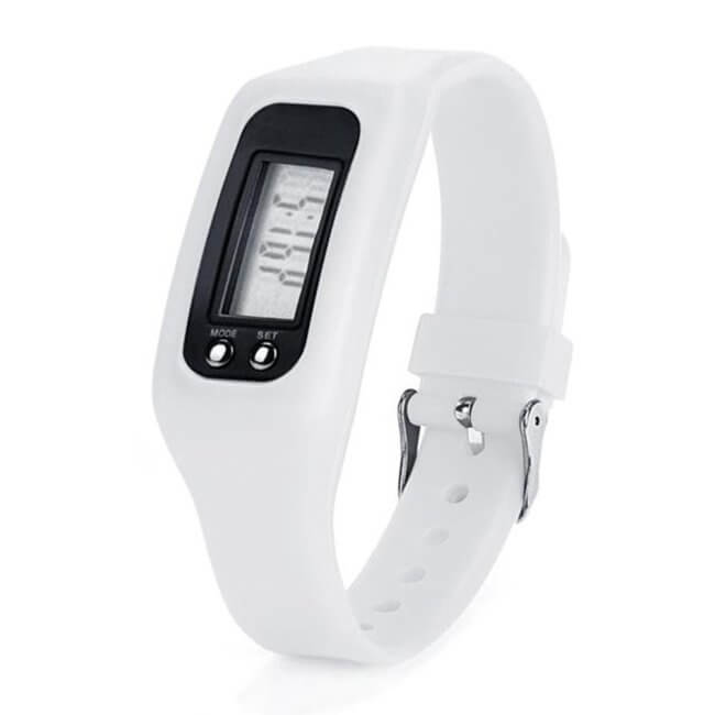 Aktivitetsarmband fitnessarmband för en aktiv livsstil (vit)