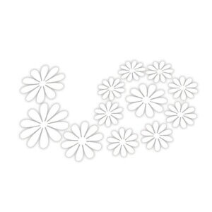 Väggdekoration 12-pack Blommor 3d Vit Väggdekal Väggdekor