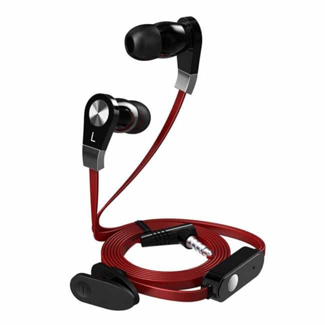 Langsdom jm02 super bass in-ear hörlurar (röd)