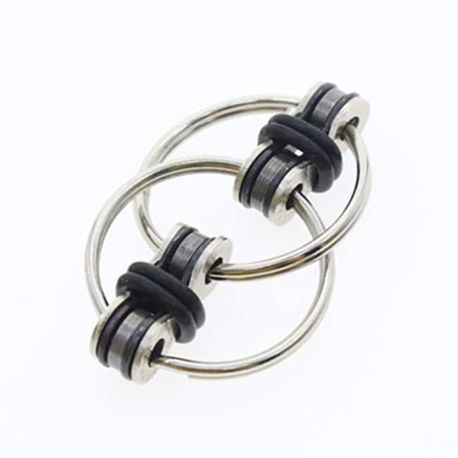 Fidget anti-stress nyckelring (svart)