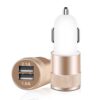 Universal Billaddare Med Dubbla Usb 3.1a Guld Mobilladdare Bil