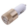 Universal billaddare med dubbla usb 3. 1a guld mobilladdare bil