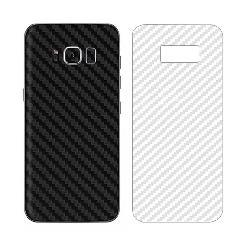 Galaxy s8 plus kolfiber vinyl skin wrap baksida