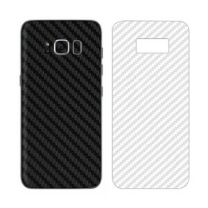 Galaxy s8 kolfiber vinyl skin wrap baksida