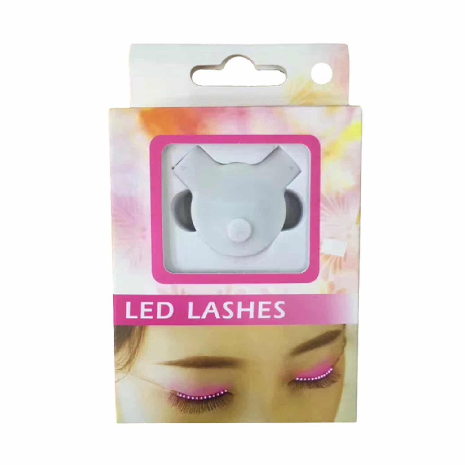 Led-lashes lysande ögonfransar fest maskerad (blå)