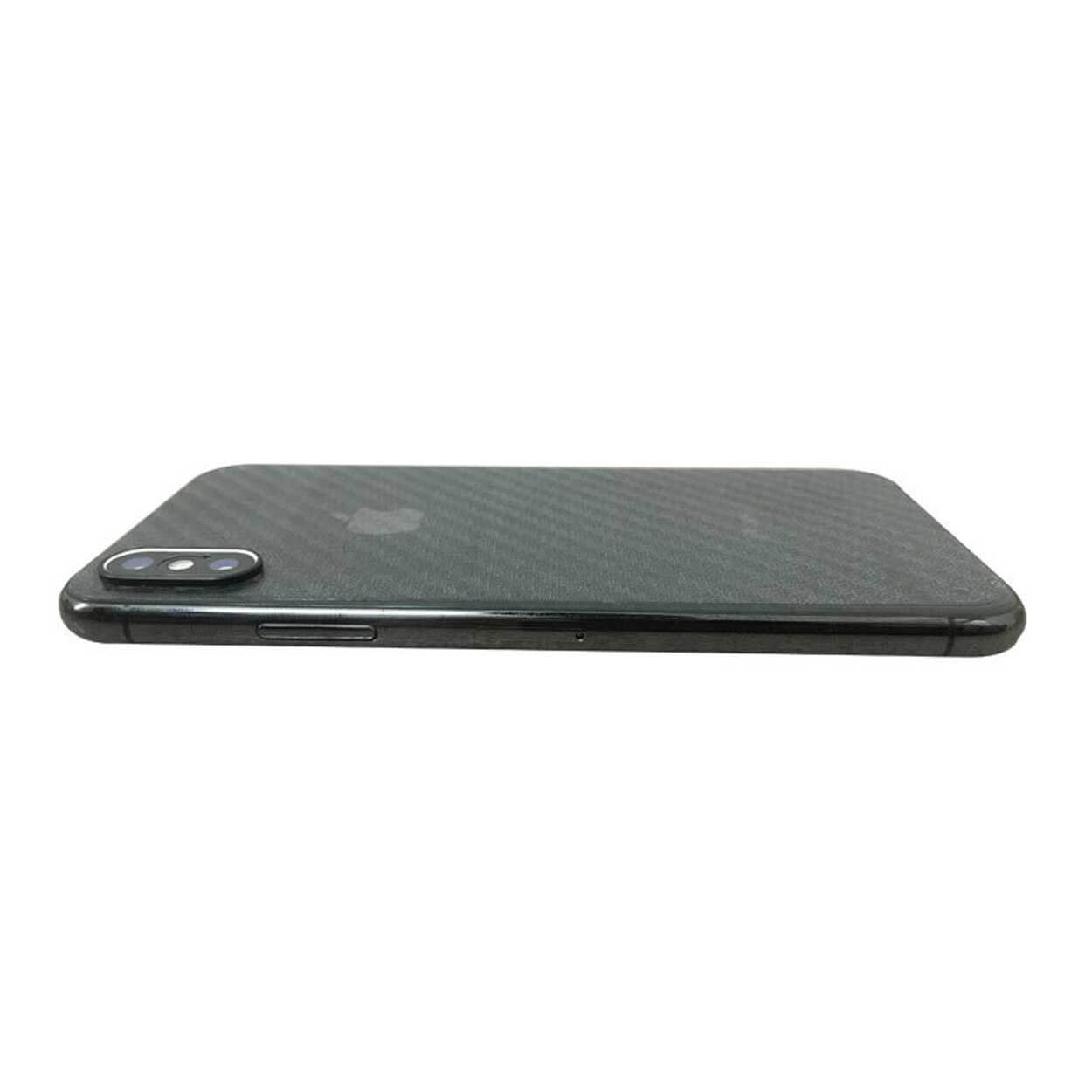 Iphone x kolfiber vinyl skin wrap baksida