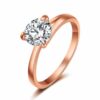 Elegant Guld Ring Stl. 6.5 Med Cz Cubic Zirconia