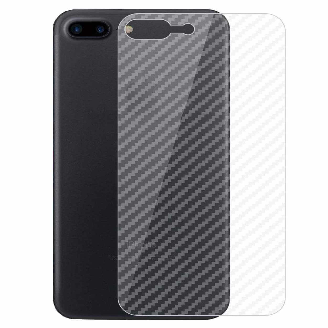 Iphone 8 plus skyddsfilm för baksida kolfiber vinyl skin