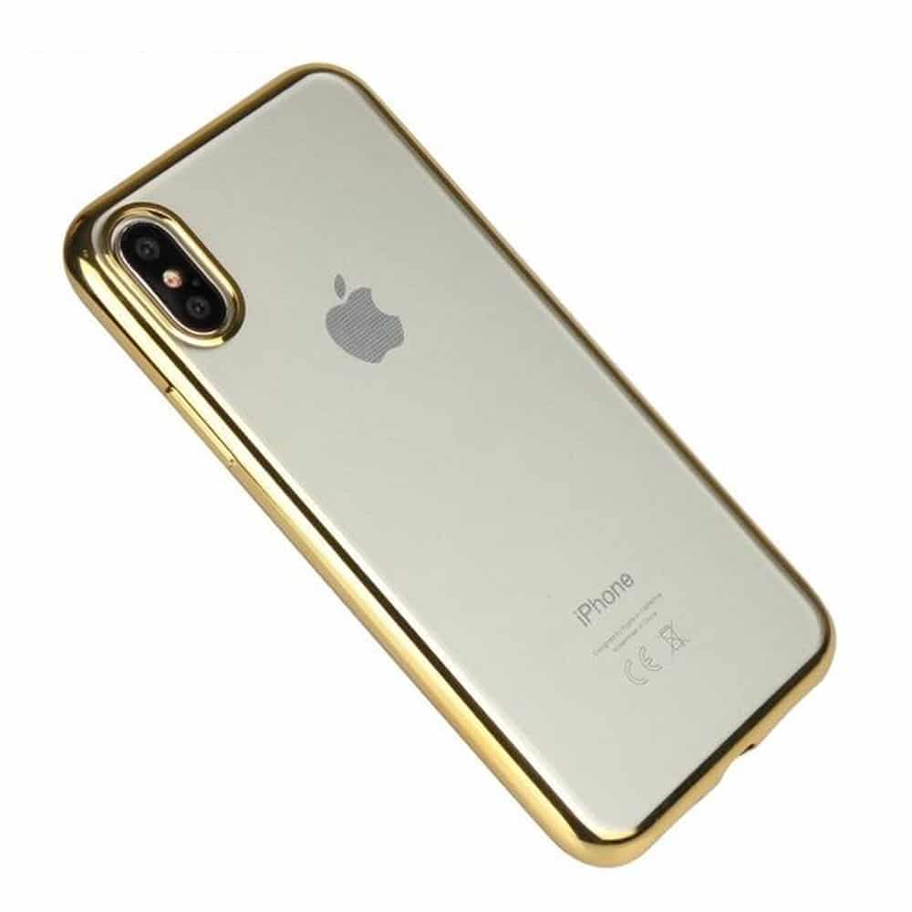 Iphone x fodral guld tpu bumper