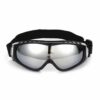 Svarta Skidglasögon Spegelglas Silver Goggles Mc Mx Uv-skydd