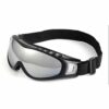 Svarta skidglasögon spegelglas regnbåge goggles mc mx uv-skydd