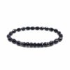 Handgjort Armband Svart Kristall  Gunmetal