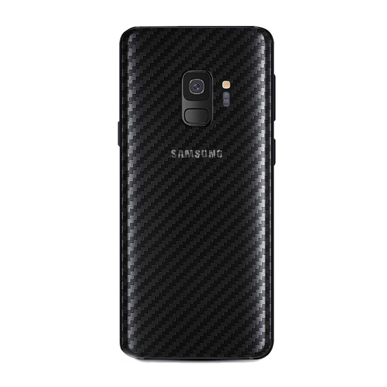 Galaxy s9 kolfiber vinyl skin wrap baksida