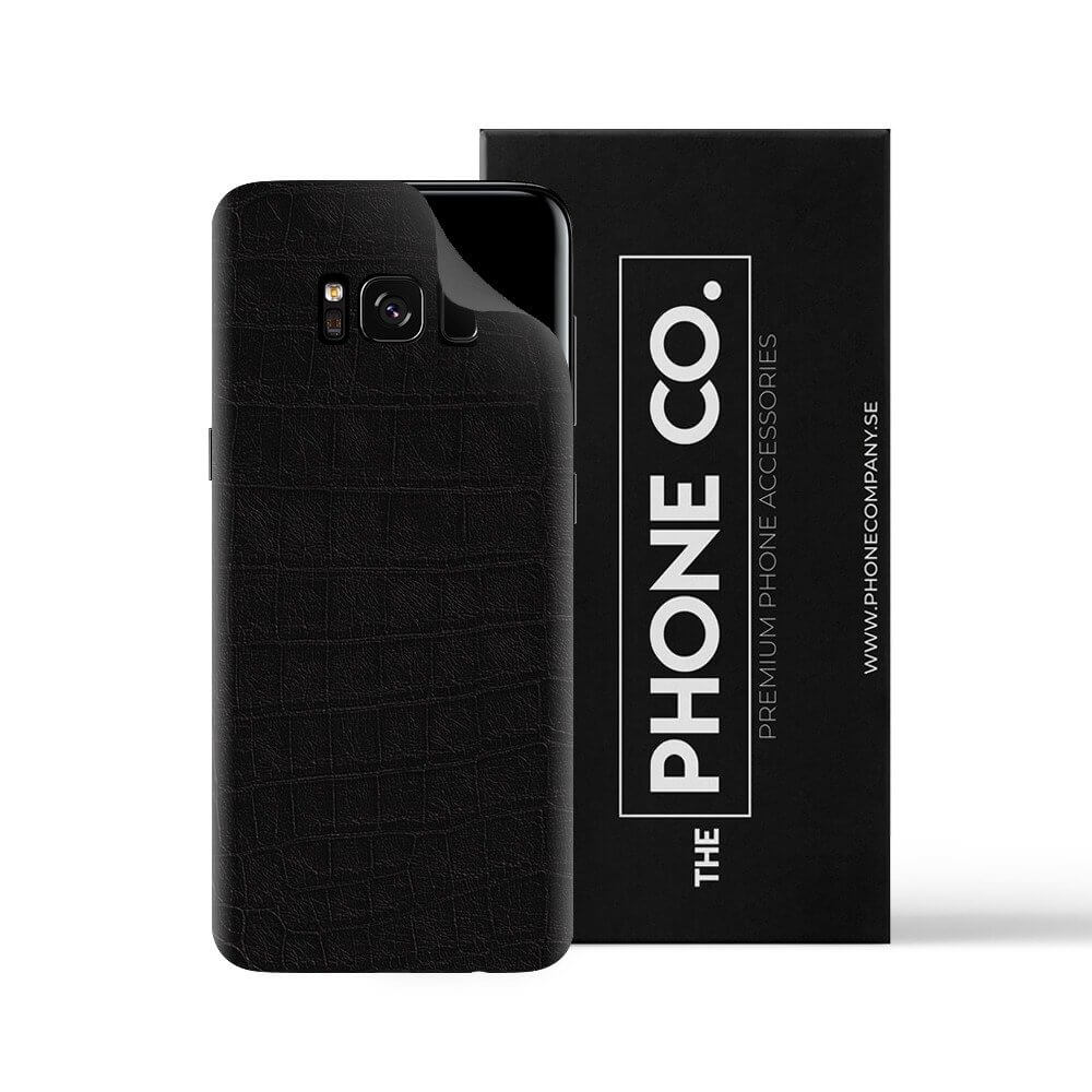 Galaxy s8 plus krokodilskinn vinyl skin wrap baksida