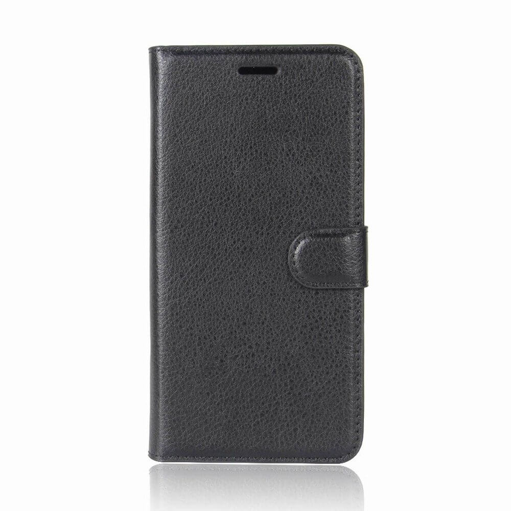 Samsung galaxy s8 plånboksfodral svart läder skinn fodral