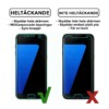 Heltäckande galaxy s7 skärmskydd nanoedge skyddsplast