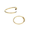 2-pack guld fake piercing öron läpp näsring septum läppring