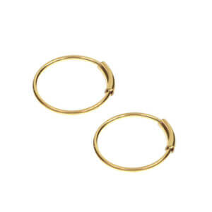 2-pack guld fake piercing öron läpp näsring septum läppring