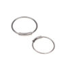 2-pack Silver Fake Piercing Öron Läpp Näsring Septum Läppring