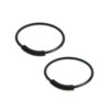 2-pack Svart Fake Piercing Öron Läpp Näsring Septum Läppring