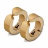 2-pack Guld Fake Piercing Öron Stor Ring Örhänge Fakepiercing