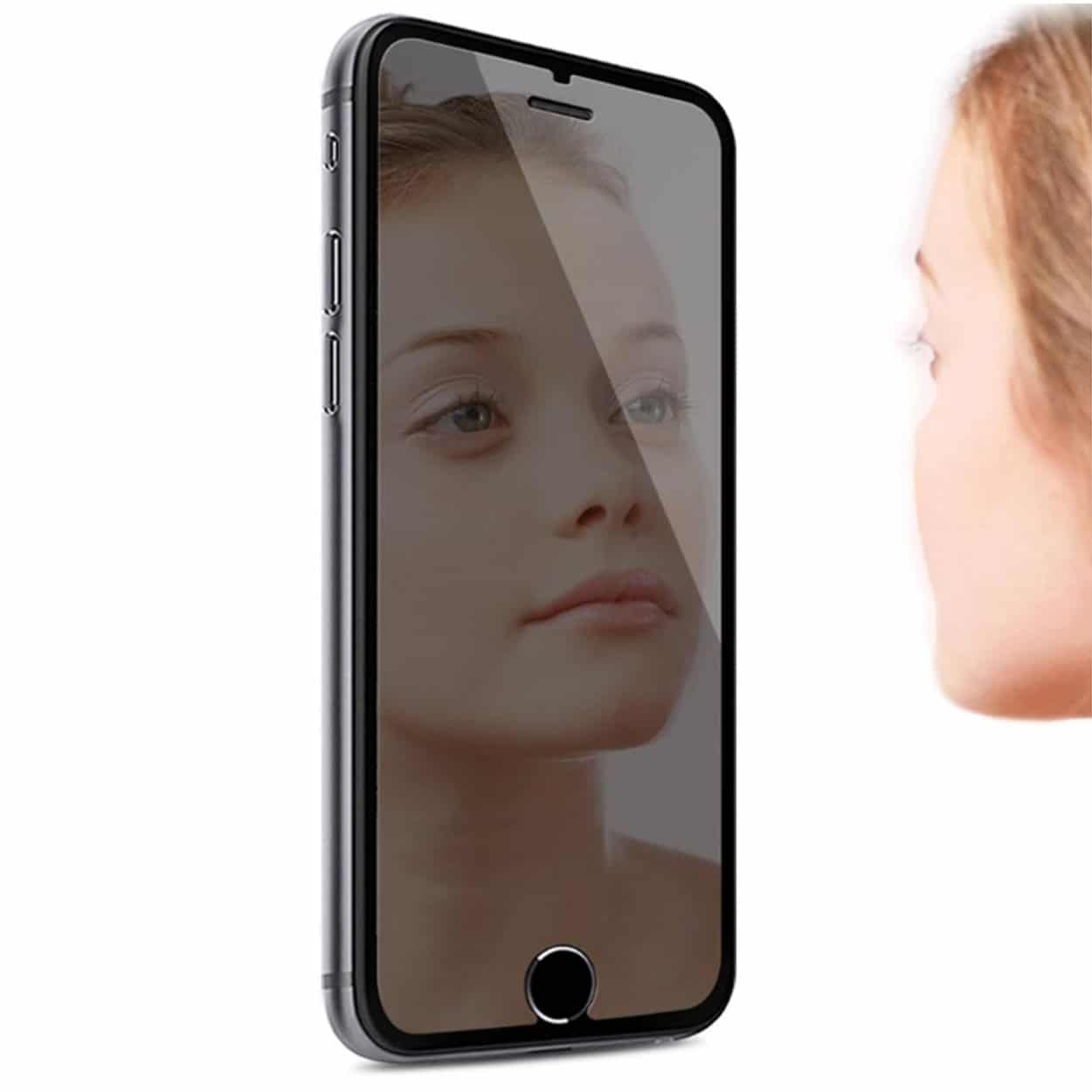 Iphone se heltäckande spegel mirror hd skärmskydd