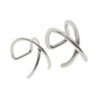 2-pack Fake Helix Piercing Öron Örhänge Ear Cuff Utan Hål Silver