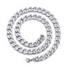 Halsband 5mm Tjock Kedja Länk Silver 55cm