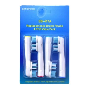 4-pack Oral-b Dual Clean Sb-417a Kompatibla Tandborsthuvud