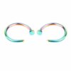 2-pack Flerfärgad Fake Piercing Läpp Näsring Septum Läppring Utan Hål