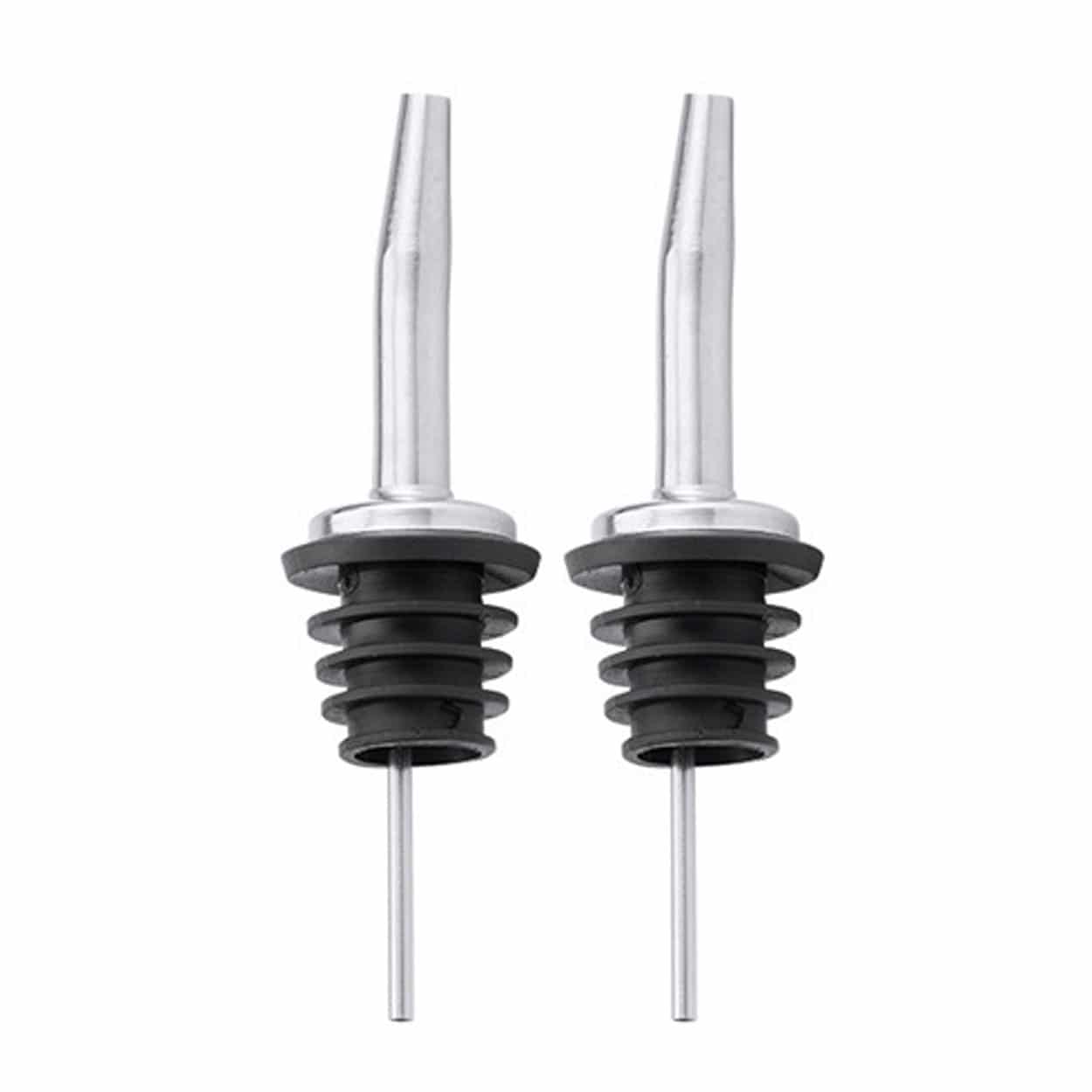 2-pack droppkork i stål silver