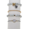 4-pack vackra eleganta armband marmor sten natursten