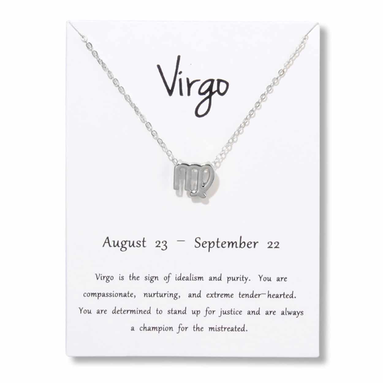 Gåvohalsband stjärntecken jungfrun virgo halsband