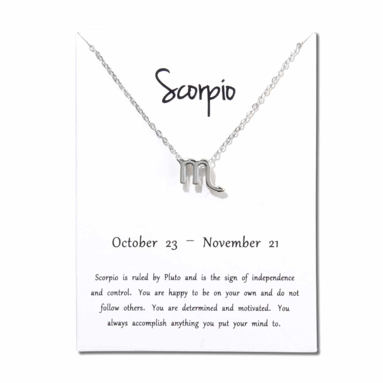 Gåvohalsband stjärntecken skorpionen scorpio halsband