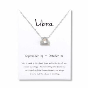 Gåvohalsband stjärntecken vågen libra halsband