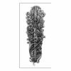 Fake Tatuering Sleeve Svartvit
