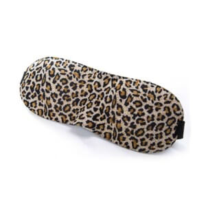 Skön 3d foam sovmask ögonmask för flyg resor (leopard)