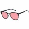 Svarta Clubmaster Solglasögon Rosa Spegelglas