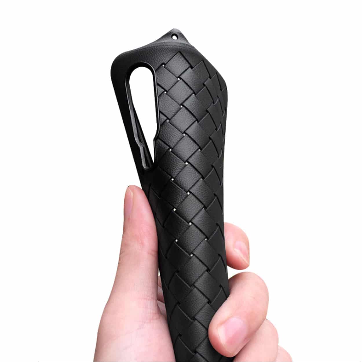 Huawei p30 pro mobilskal flätat svart läder skinn