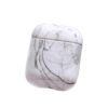 Airpods 1/2 marmor case fodral skyddsfodral vit
