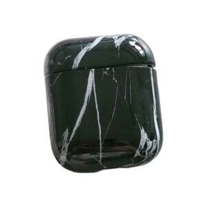 Airpods 1/2 fodral marmor case svart