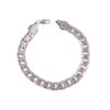 Tjock Kedja I Silver Herrarmband Länk Armband 10mm