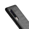 Huawei p30 mobilskal svart läder skinn krokodil skal