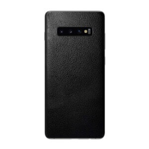 Galaxy s10 skinn läder vinyl skin wrap dekal skyddsfilm