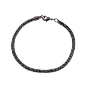 Armband kedja svart gunmetal herrarmband länk