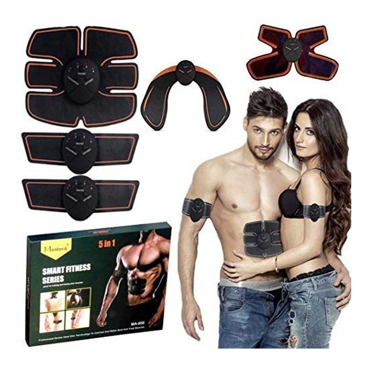 5-i-1 elektronisk ems träning helkropp magrutor rumpa 6-pack