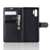 Samsung galaxy note 10 plånboksfodral svart läder skinn fodral