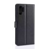 Samsung galaxy note 10 plånboksfodral svart läder skinn fodral
