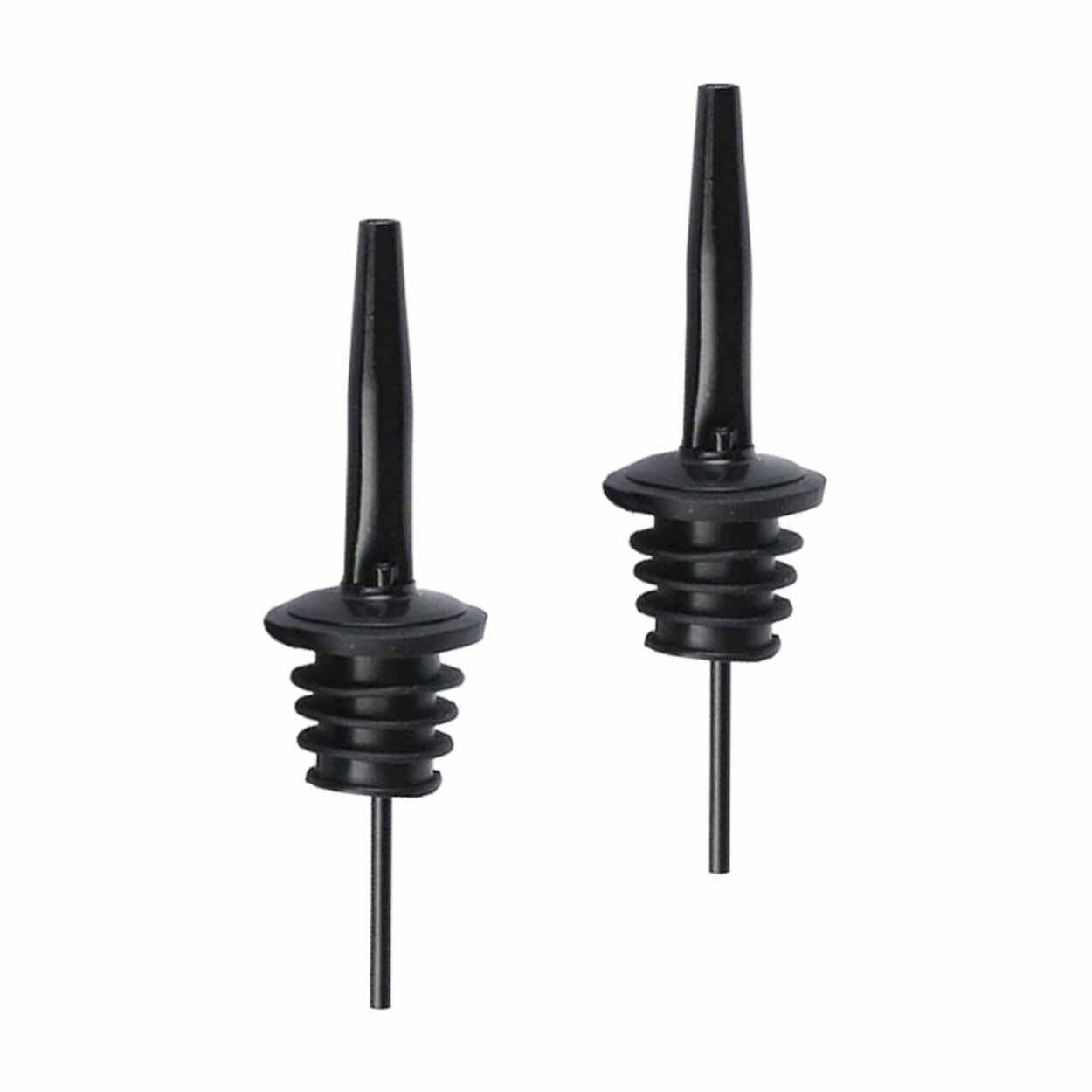 2-pack hällpip droppkork flaskpip dosörpip i metall svart